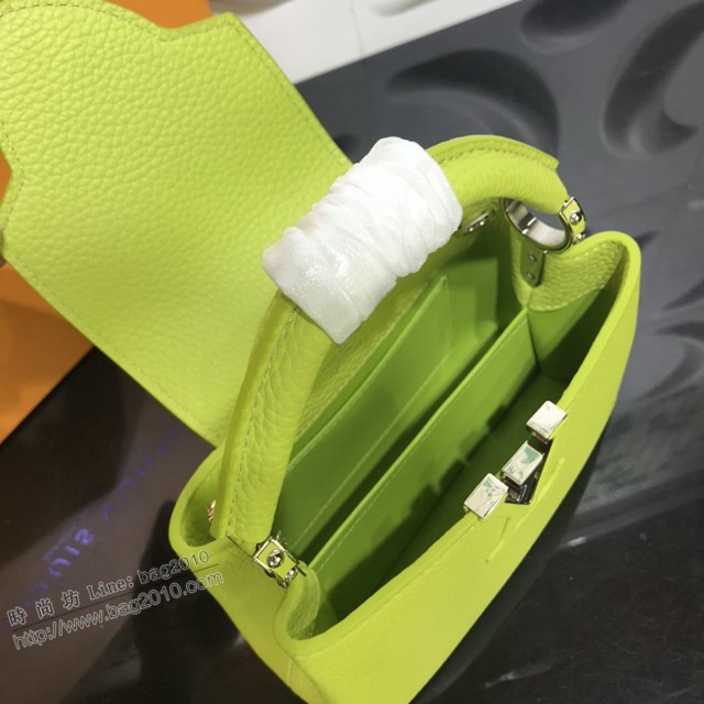 路易威登2021專櫃新款手提女包 lv粒面牛皮手提單肩斜挎女包 M55985 M55987 M56071 M56754 M56755 M56845 Capucines迷你手袋  ydh4497